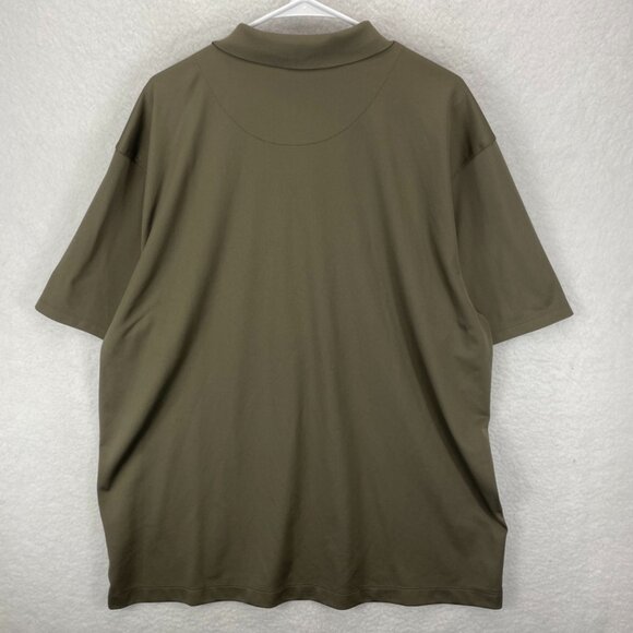 Nike Polo Shirt Men’s Size XXL Green Khaki Short Sleeve‎ Collared Dri-FIT Golf - Picture 8 of 8